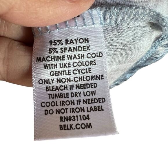 New Direction blue snake print knit long sleeve tunic 3X - Picture 4 of 6